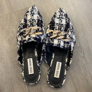 Steve Madden Tweed Mules